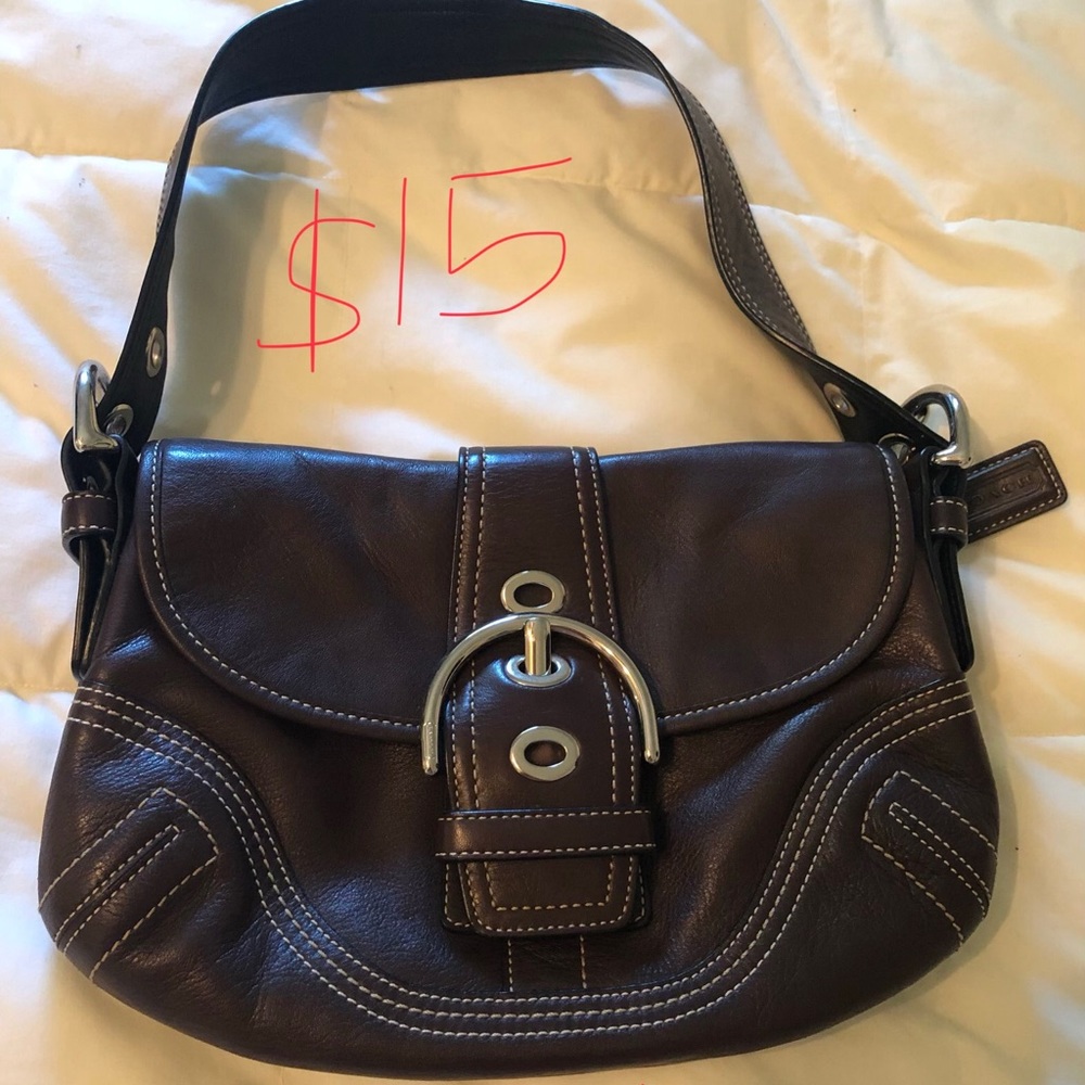 Authentic Coach  chocolate brown color